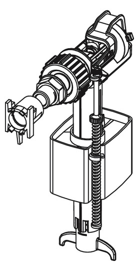 TECE Füllventil TECElux für Uni-Spülkasten für TECElux Module, F 10 Universal
