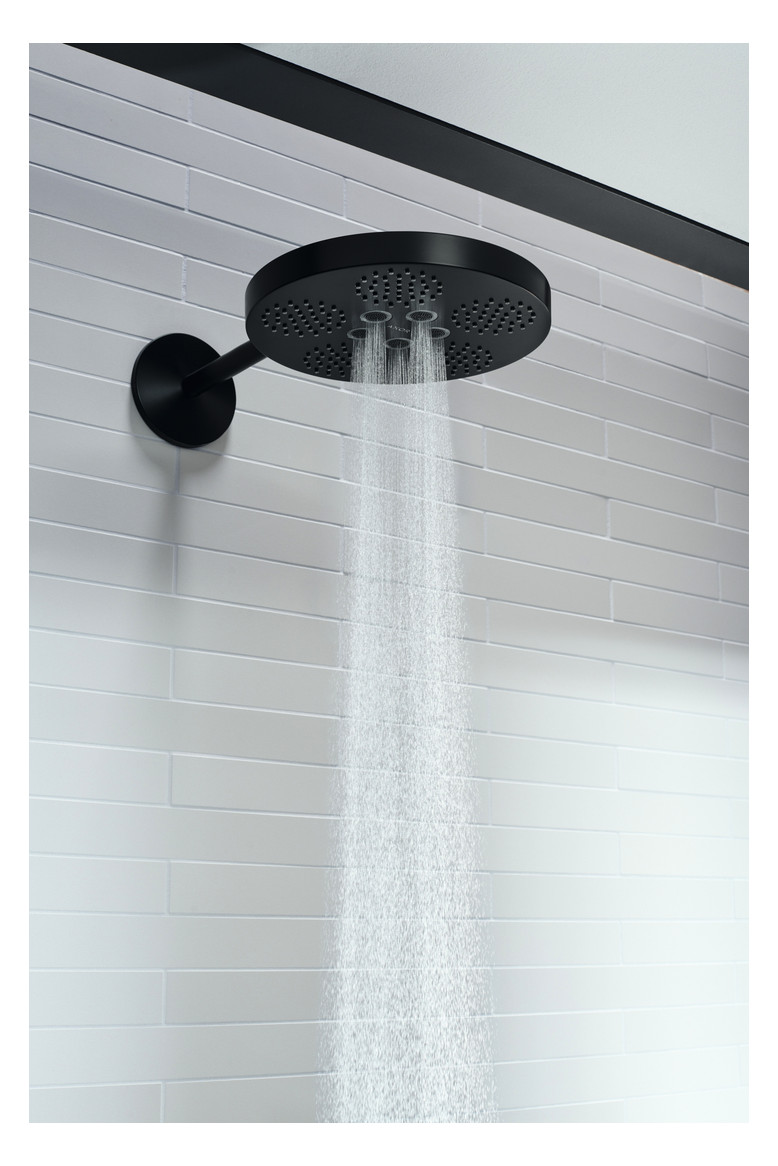 hansgrohe Fertigmontageset Axor One UP-Thermostatmodul, 3 Verbraucher, mattschwarz