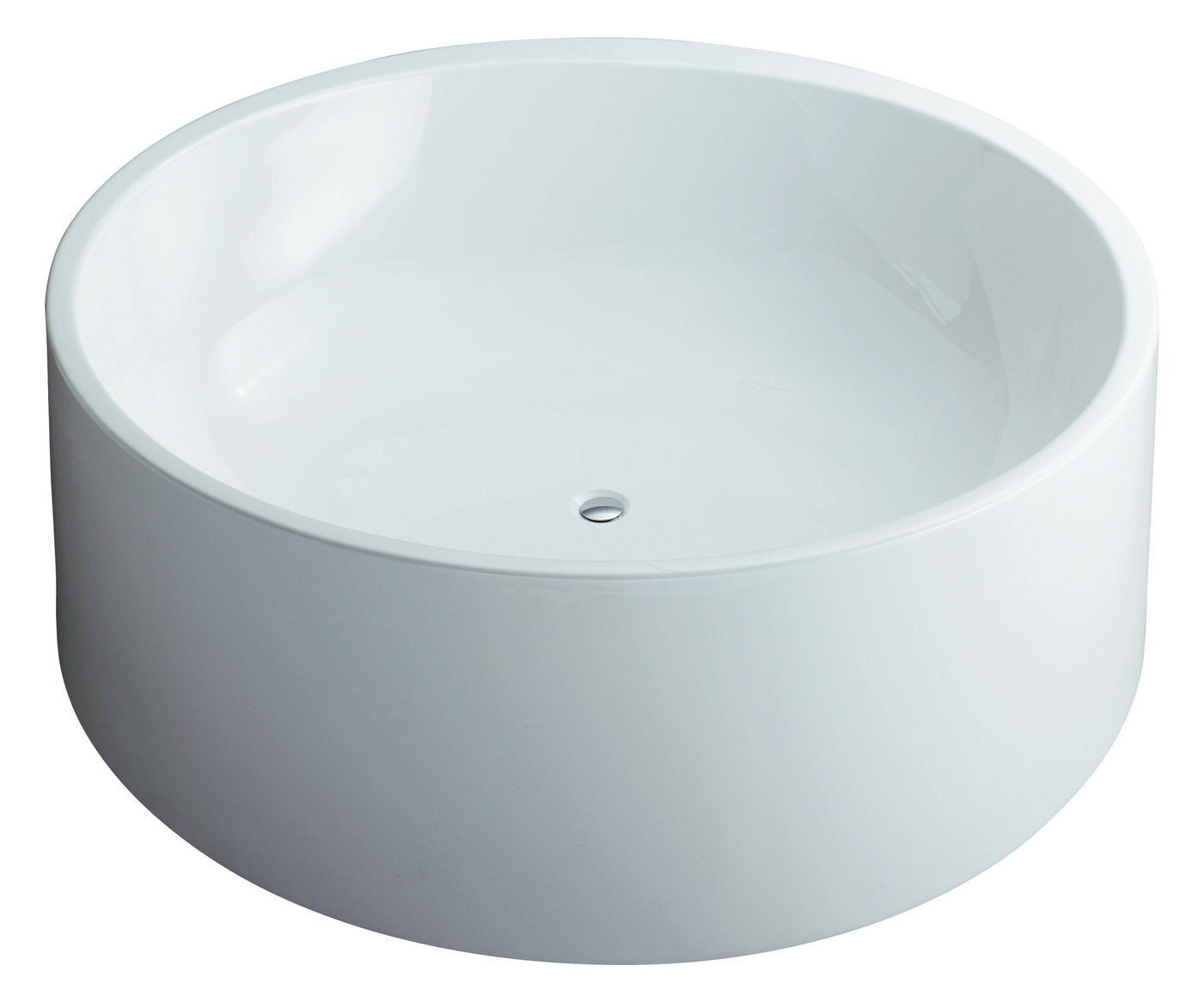 VitrA Bad Badewanne rund Istanbul Aqua Soft, ohne Desinfektionsanlage, d= 160cm, Hydromassage, freistehend, weiß