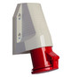 CEE-Steckdose 5p 63A 6h 400V/rt IP44 AP Schraubkl Kst