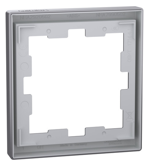Rahmen 1f edst glz D-Life Kst f.GEB-K Unterputzmontage Thermopl