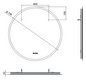 EMCO LED-Lichtspiegel Pure++ Ø 790 mm, mit umlaufender Mattierung, 3 Touchsensoren