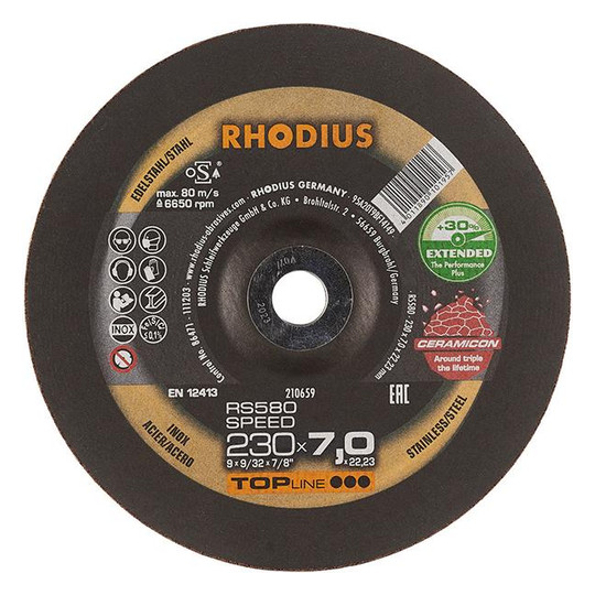 RHODIUS-Schruppscheibe RS 580 SPEED EXTENDED - 230x7,0mm