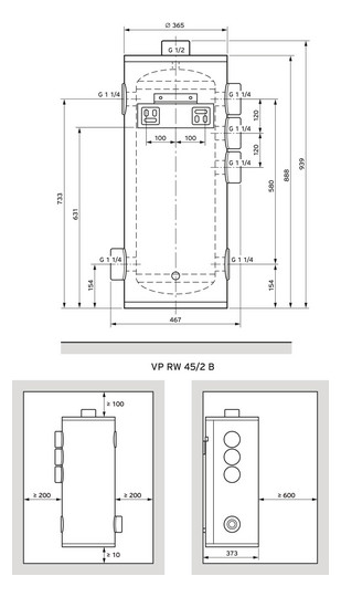 Vaillant Pufferspeicher     VP RW 45/2 B 