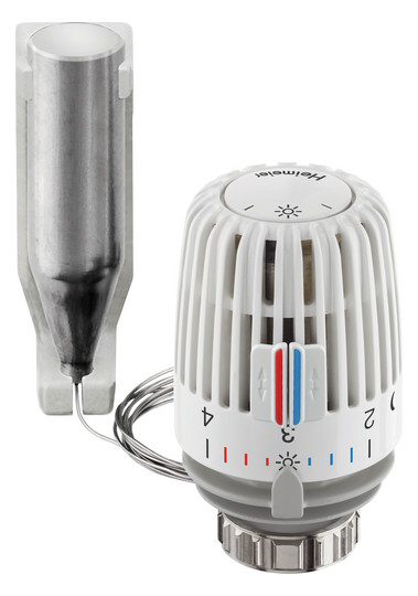 Heimeier Thermostat-Kopf K Kapillarrohr 1,25 m, Standard, mit Fernfühler, weiß