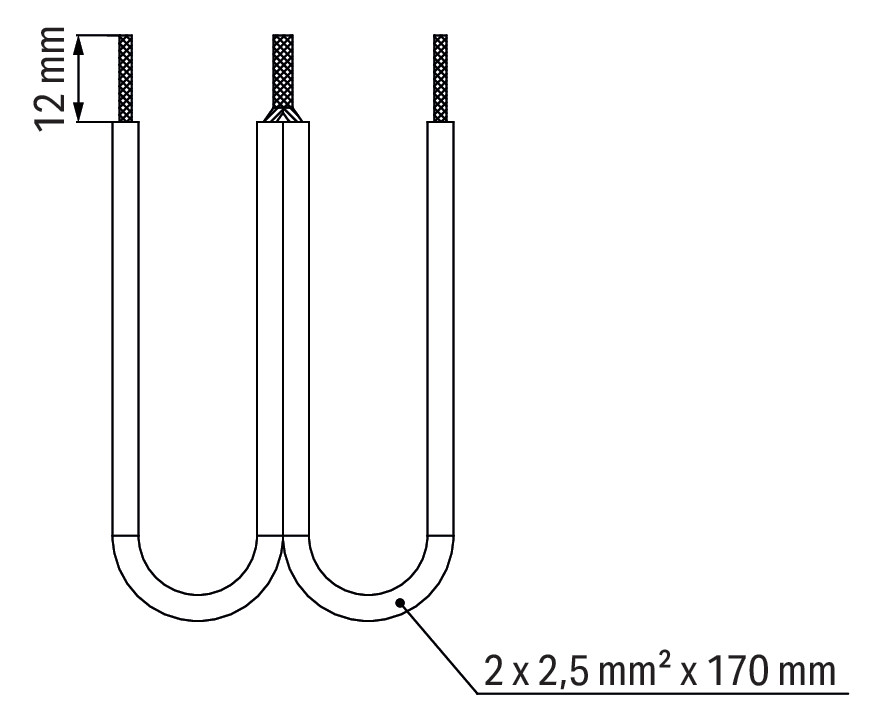 Drahtkettenbrücker 3p sw Serie 709 24A steckb isol m.Berührungss