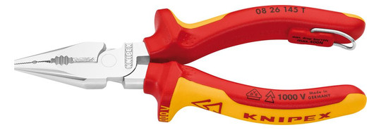 KNIPEX-VDE-Spitzkombizange mit Sicherungsöse...