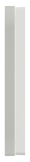 Rahmen 1f krws glz D-Life Glas f.GEB-K kristallweiß Unterputzmontage