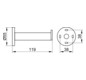 KEUCO Toilettenpapier-Ersatzrollenhalter Plan verchromt, für Rollenbreite 100/120mm