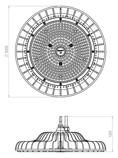 PRACHT Basic-Highbay COMO-ECO 100° breit 