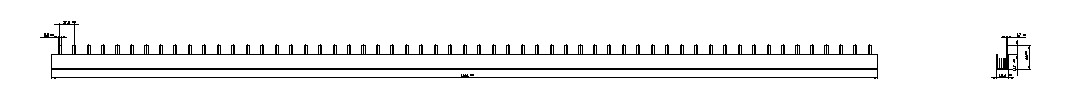 Sammelschiene 80A lamelliert Flexibel 1016x15x18mm