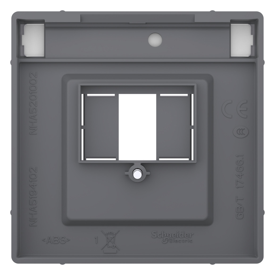 Zentralplatte TAE 3f System Design edst Schraubbef m.Beschr.Feld