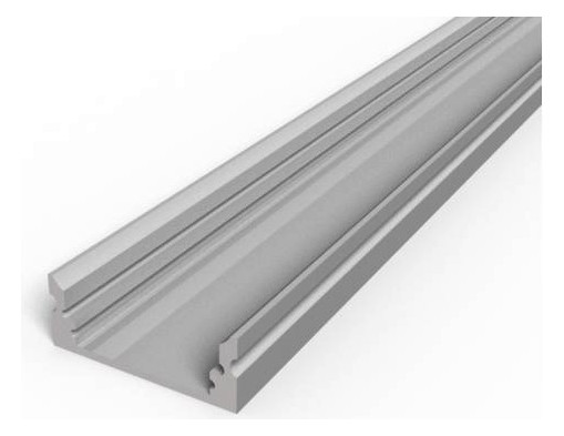 Alu-Profil alu L2500mm B17,3mm H7mm Alu-Profil alu L2500mm B17,3mm H7mm