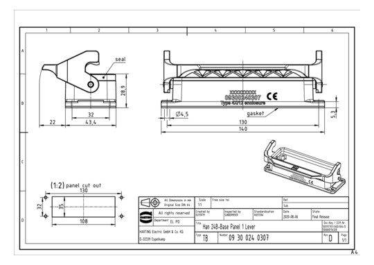 HART Anbaugehäuse            09300240307 