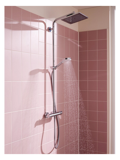 hansgrohe Showerpipe Crometta E mit Thermostat, 1jet, chrom