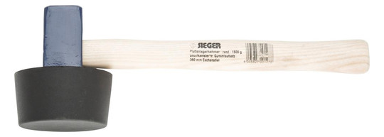 SIEGER-Plattenlegerhammer 1500 g, rund