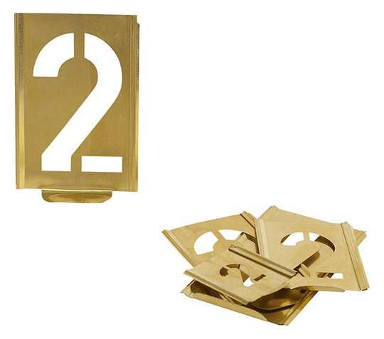 KUKKO-Signierschablone 0-9, Typ 327 - Schrifthöhe 20mm