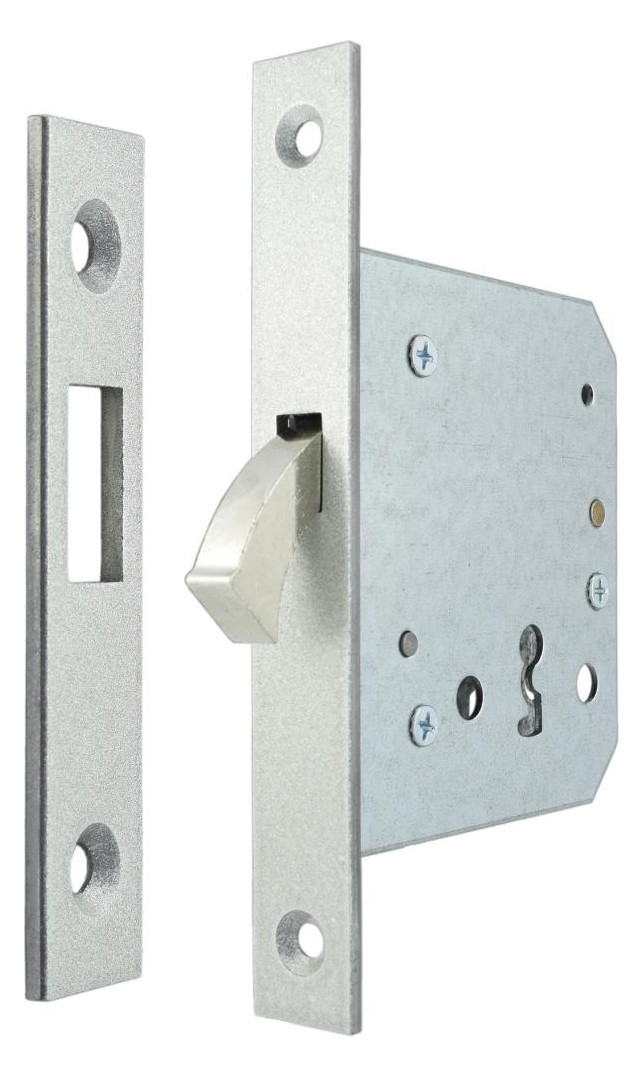 Bild Schiebetürschloss 55mm BB mit Bl.u.Zirkelr iegel - Neutral-1