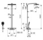 HANSA Brause-Thermostat HANSAEMOTION Wellfill AP, Batteriebetrieb, 3-strahlig, Sicherheitsglas, chrom/weiss