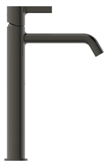 Ideal-Standard Waschtisch-Einhebelmischer Joy Ausladung 170mm, mit verlängertem Sockel, ohne Ablaufgarnitur, magnetic grey