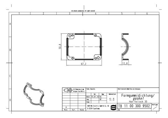 HART Trägerdichtung 30       11003009502 
