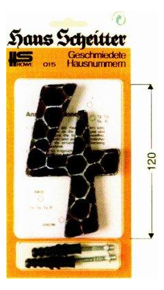 Bild Hausnummern Nr. 015 Ei Rowe Nr. ""1"" - HS ROWE-0