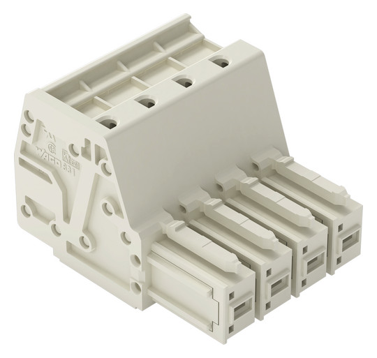 Verbindungsklemme 4p lgr Serie 831 41A 0,5-10qmm Thermopl 7,62mm Federzugans