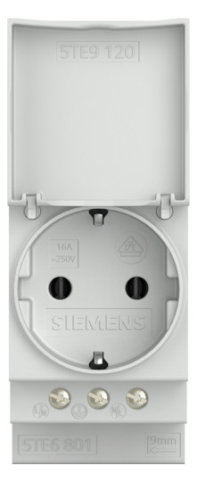 Steckdose REG 230V/AC 16A Klappd 2,5TE 64mm IP20
