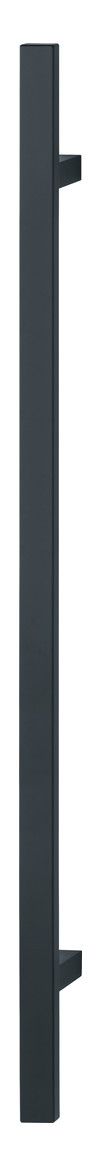 Bild HOPPE Stoßgriff E5726, BA 900mm, L 1.200mm, Durchmesser 40mm, verdeckt verschraubt, schwarz matt-0