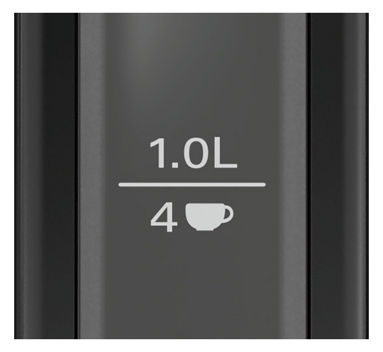 Wasserkocher 1,7l Edst DesignLine 2400W sw Anzeige:außen m.Sieb