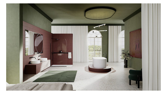 Badewanne BetteLux Oval Silouette-3465 violett, 170x75x45cm, freistehend