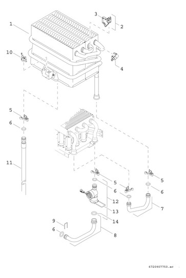 BOSCH Gas-Warmwassertherme Tronic 4000 T4304 14 D 21, für Schornsteinanschluss