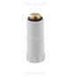 HAAS Baustopfen 1/2" x 89 mm, Messing-Gewinde, schmal, Kalt-/Warmwasserleitung, weiß