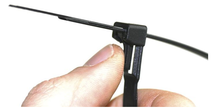 Bild Kabelbinder Nylon schwarz 280x7,5mm a100 Stück lösbar SapiSelco - S SAPISELCO-2