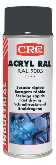 CRC-Acryl-Farblackspray, glänzend RAL9005,...