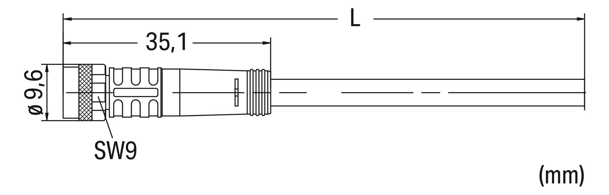 Sensor-Aktorkabel 3p 10m Serie 756 M8 Female ger fr.Ende Polyurethan (PUR) hfr