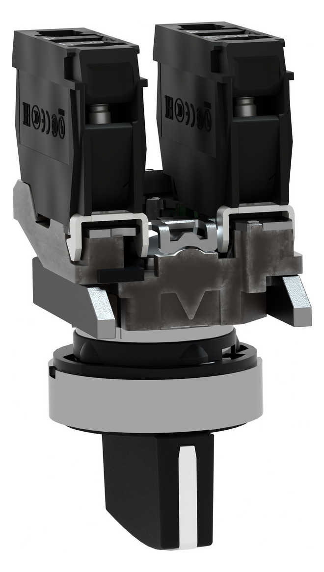 Wahlschalter 3stuf rast t kurz.Drehgriff Ø22,5mm Schaltfunktion verrastend IP66