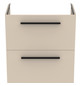 Ideal-Standard Möbel-Waschtischunterschrank i.life S 2 Auszüge, 60 x 37,5 x 63 cm, sandbeige matt