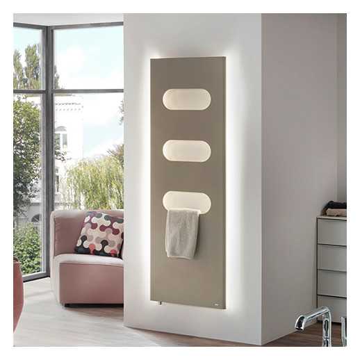 Bemm Planheizwand Plawa SPA Soft 2000 x 500 mm, edelweiß, M-Anschluss, pulverbeschichtet