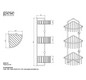 Giese Duschkorb Dusch Drei Eckmodell, 153x153x517mm, verchromt