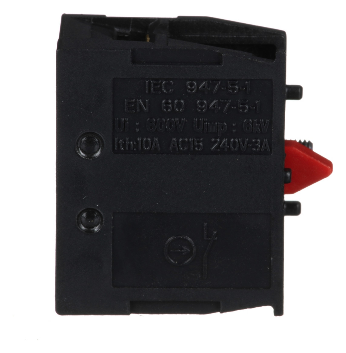 Hilfsschalterblock 1Ö Frontbef 3A/AC Schraub