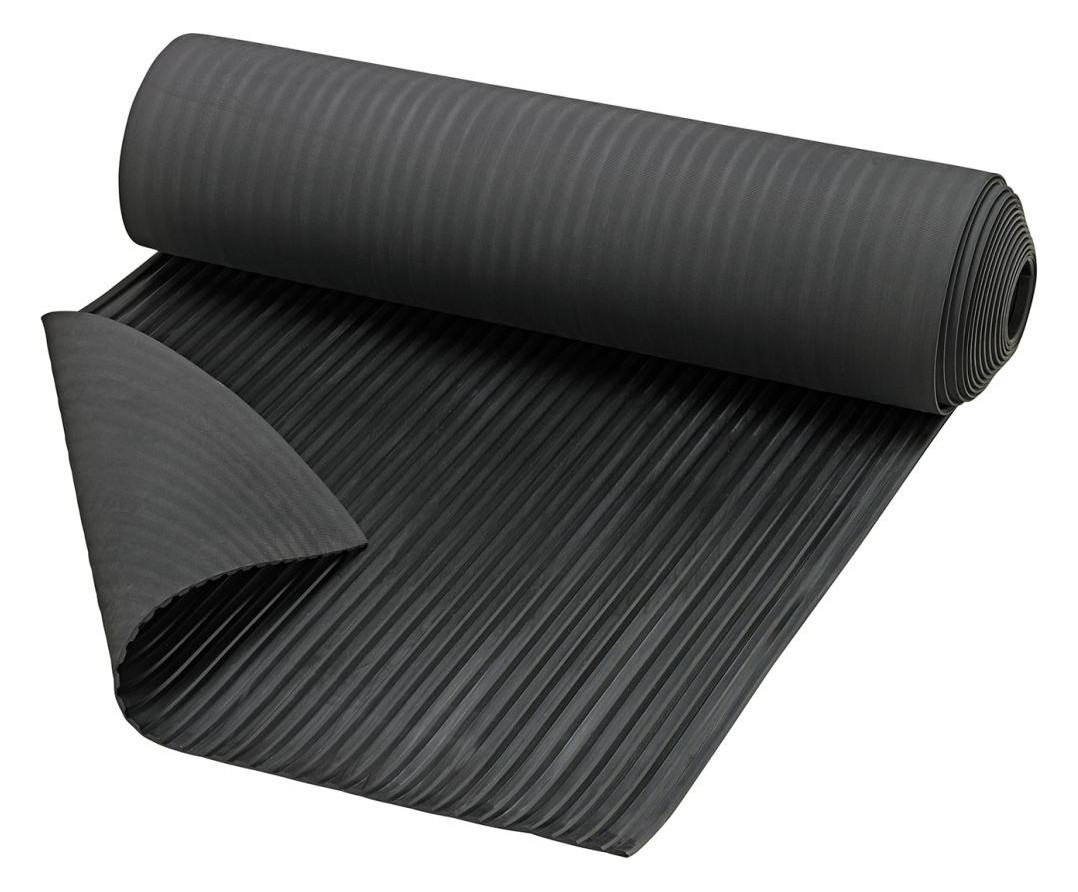Bild Leistenmatte PRO, NR/SBR, schwarz, 6mm, 1000mm 10m FORTIS-1