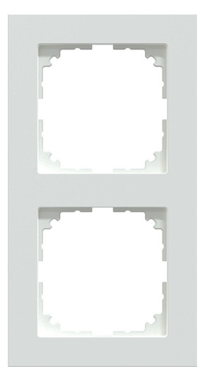Rahmen 2f akws glz M-Pure Kst f.GEB-K aktivweiß Unterputzmontage Thermopl