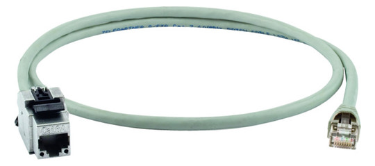 Patchkabel Cat6A 10m gr S/FTP RJ45 AWG27