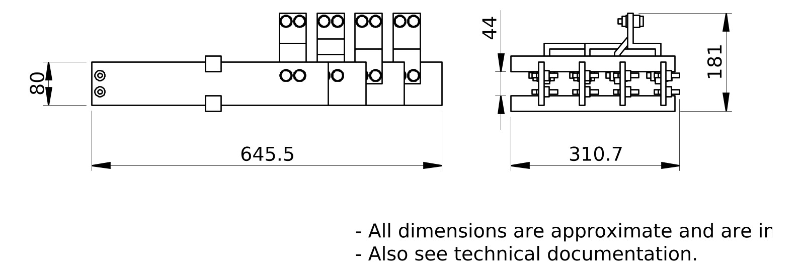 Verteilerbaugruppe Sammel 1600A 4p
