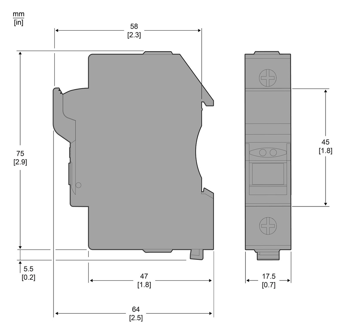 Sicherungshalter 1p 10x38mm