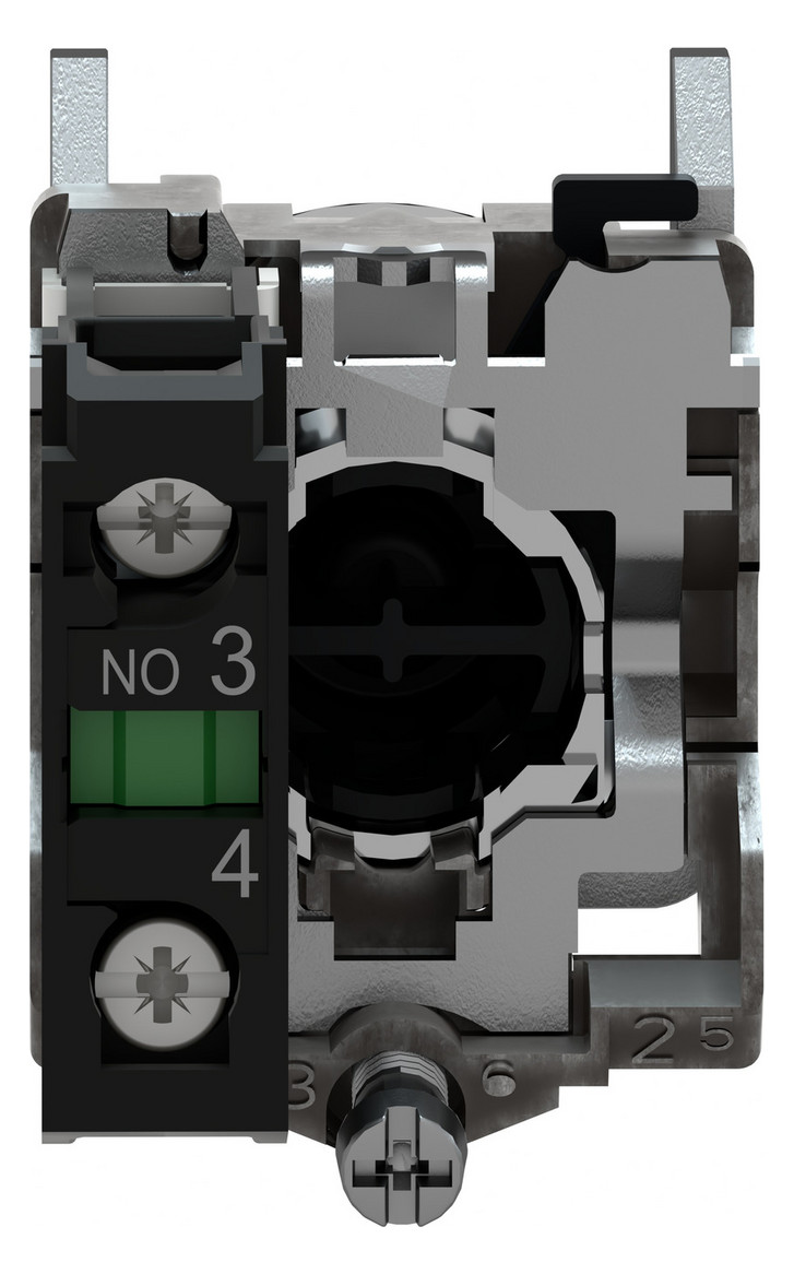 Drucktaster 1f gn rnd Ø22,5mm 1S IP66 fl Tastend