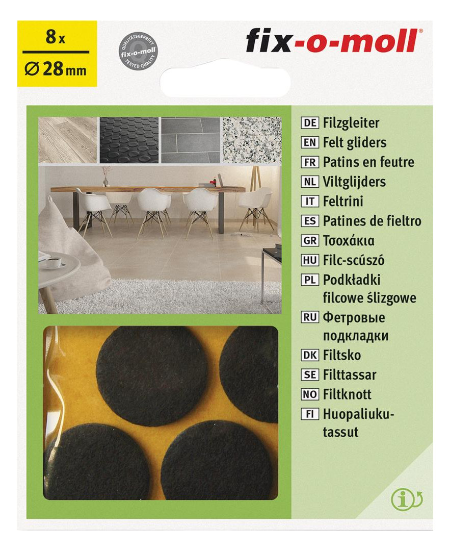 Bild Filzgleiter Ø 17 mm, selbstklebend,braun Inhalt: 20 - suki-2