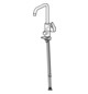 HANSA Spültisch-Einhebelmischer HANSAPOLO mit mechanischen Geräteabsperrventil, schwenkbar, Ausladung 200mm, chrom