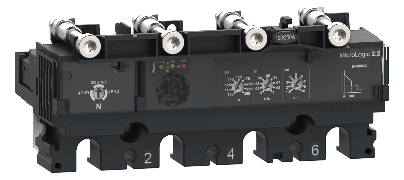 Auslösesystem 250A 4p verzög 100-250A